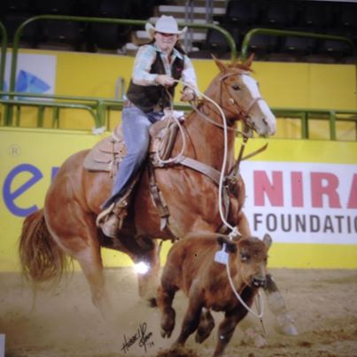 As a member of the Northwestern Oklahoma State University Rodeo Team, Alva, Micah Samples, Abilene, rode her horse called Lucky to tie for first in the short go-round of breakaway roping at the recent College National Finals Rodeo in Casper, Wyoming, ending up fifth in the average at the National Intercollegiate Rodeo Association sanctioned competition.