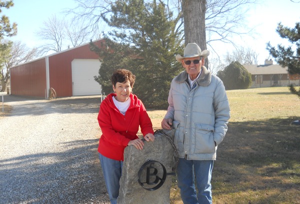  Sandy and Larry Browning are at the gateway to their immaculate, picturesque Circle B- headquarters, northeast of Emporia, featuring bits, spurs, saddles, merchandise tins and a wide menagerie of other Western memorabilia.