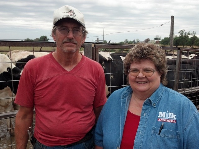 Gary Foster, “the boy in the apartment next door at college,” is now husband and partner of Lynda Davis Foster, the first female Kansas Dairy Leader of the Year, operating their grade-A dairy at Fort Scott. Their son, David, and his family are also partners in the operation