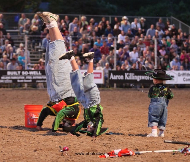 “Radical” Ryan Rodriquez, Phillipsburg, five times recognized as the Clown Of The Year by the Professional Rodeo Cowboys Association, will entertain at the Brett Cushenbery Memorial Bull Riding Saturday evening, April 27, in Manhattan. His sons, Rad and Riot, will also be part of the performance.