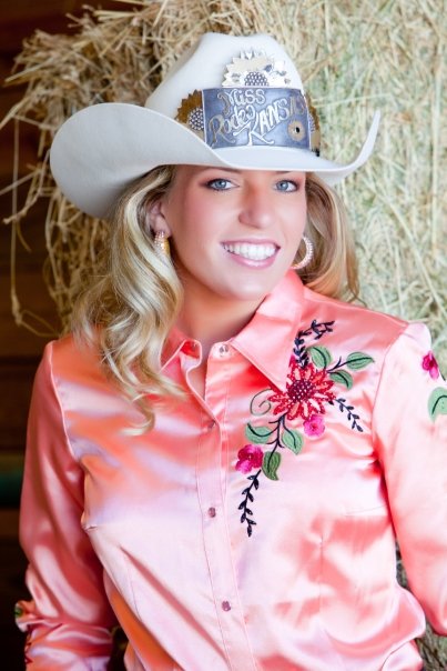 Pretty as pretty does, and after serving as Miss Rodeo K-State 2006, and Miss Rodeo Kansas, 2009 (shown then), Meredith Holland Thompson has been active in leadership of the annual Miss Rodeo K-State Pageant, now serving as coordinator for the competition.