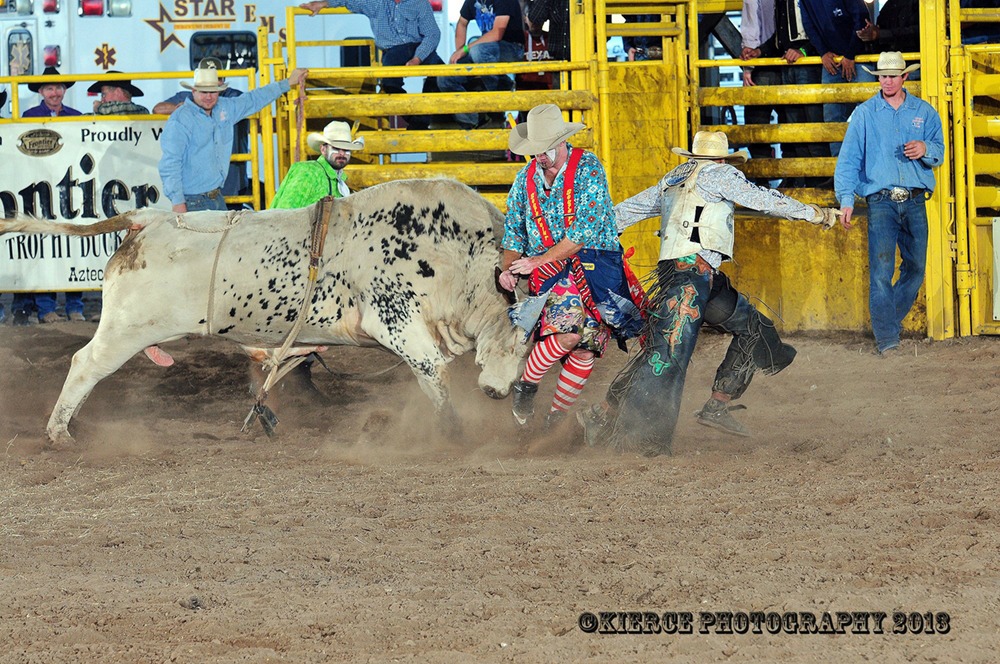 It’s a ways from Dayton, Texas, but Daniel Dyson will be in Chase County, Kansas, in the Flint Hills Rodeo Arena right along Highway 50 at Strong City saving fallen cowboys from rank bucking bulls owned by the Cervi Rodeo Company. Thursday through Saturday evenings are to feature the Professional Rodeo Cowboys Association action.
