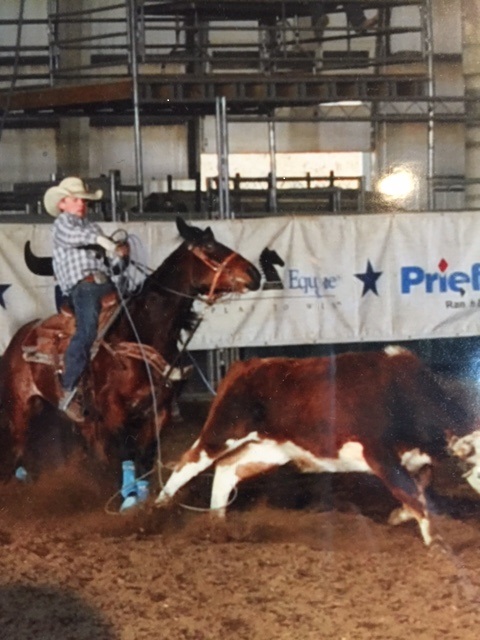  Reed Boos of White Cloud shows his championship form heeling for his brother, Jesse, as they collected yearend high point team roping honors in the Kansas Junior High School Rodeo Association. Reed was also honored as the all-around cowboy, en route to qualifying for the National Junior High School Rodeo Finals later this month.