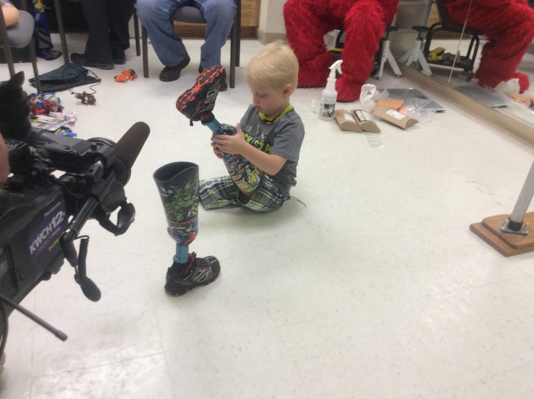 Most people take their feet for granted, but when five-year-old Landon “Bear” Lacy, Park City, “got feet,” it was very special.