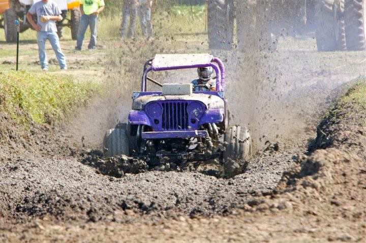 Perry Hicks gases his purple jeep through the mud-filled pit at last year’s Bogging in the Vista, and is expected back this Saturday, Aug. 22, for the action set to begin at noon in Alta Vista.