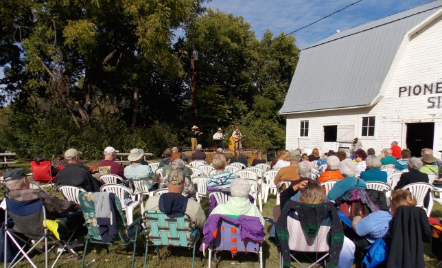 There’s been a new paintjob and additional renovations on this historic barn, but the old-time music will be just as sweet as when the entertainers performed last year. It’s been 100 years since the barn was built at Pioneer Bluffs, north of Matfield Green, and the refurbishing birthday celebration is in conjunction with all of the activities set for the Fall Festival there Saturday, Oct. 3.