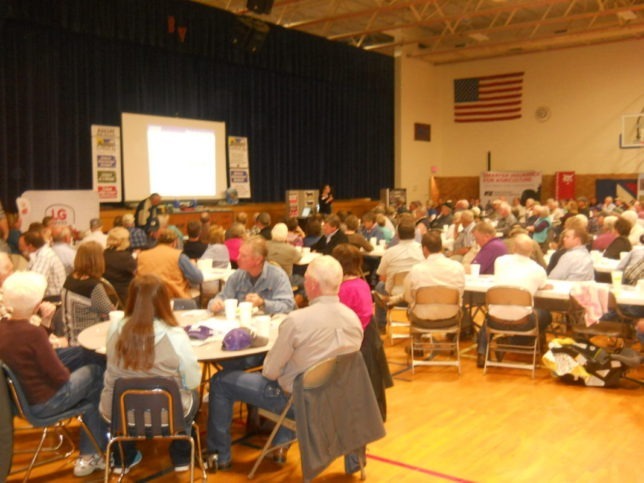 A total of 209 farmers from a 100-mile radius gathered last week for agriculture outlook information and management advice presented during the Farm Profit Conference at Randolph.