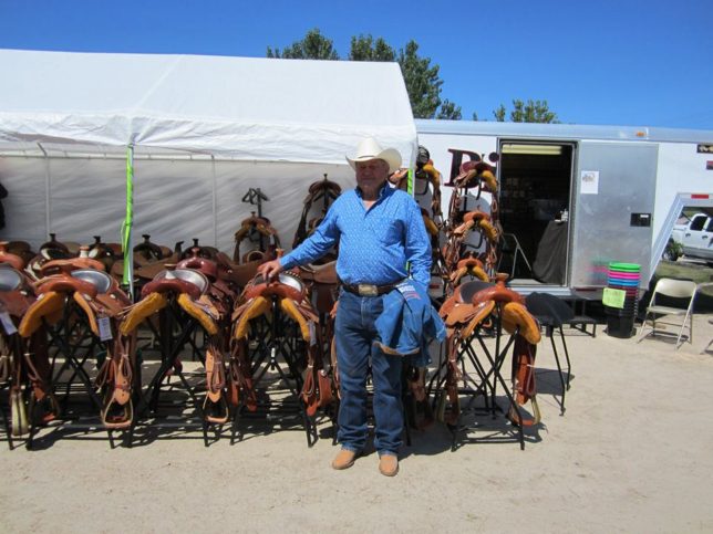 Likely best recognized by most, Bronco Billy Jim Hunter merchandised Bronco Billy Custom Saddles at horse events throughout the Midwest.