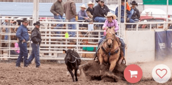 It takes fast time to win today, and Jayme Flowers has a record 2.2 seconds in the breakaway roping event, as the Garden City cowgirl on her buckskin gelding called Jay demonstrate their championship form. 