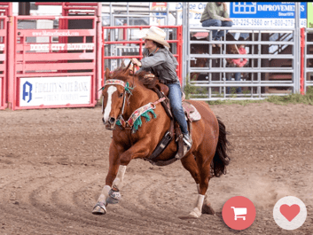 Riding her all-time favorite horse, a 17-year-old sorrel Quarter Horse gelding called Truck, Jayme Flowers of Garden City is one of the top barrel racers in the Kansas High Rodeo Association, and will be competing at the state finals in Topeka, June 1-4.