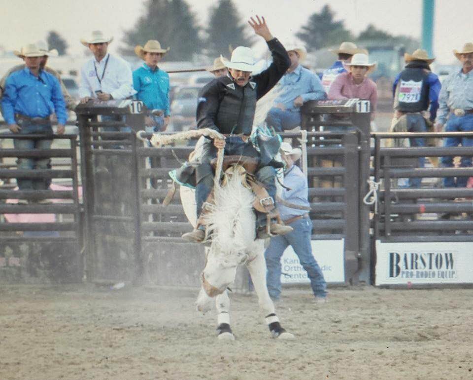 Anticipating competing at the National High School Rodeo Finals in Wyoming next month, Jesse Pope of Garnett repeated as the champion saddle bronc rider in the Kansas High School Rodeo Association this year. 